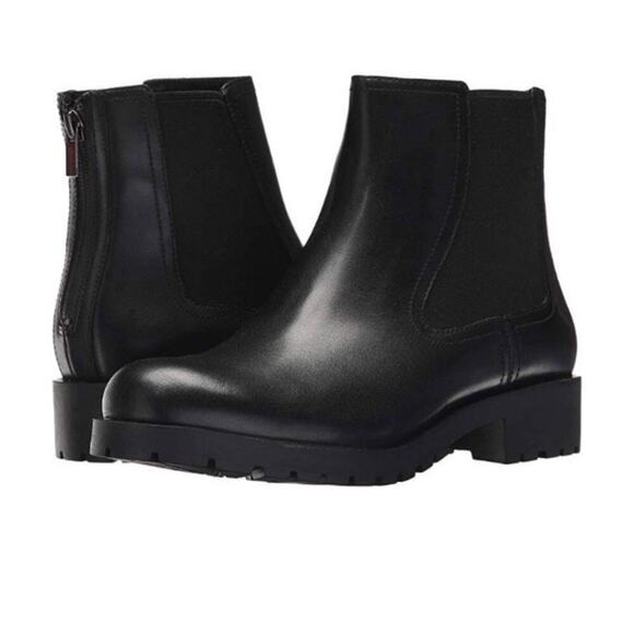 Cole Haan Shoes - Cole Haan Sz 11 Stanton Waterproof Black Leather Chelsea Chunky Ankle Boots